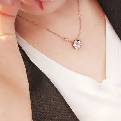 [Royal&Vicky]SUN MOP GOLD 1 DIAMOND NECKLACE