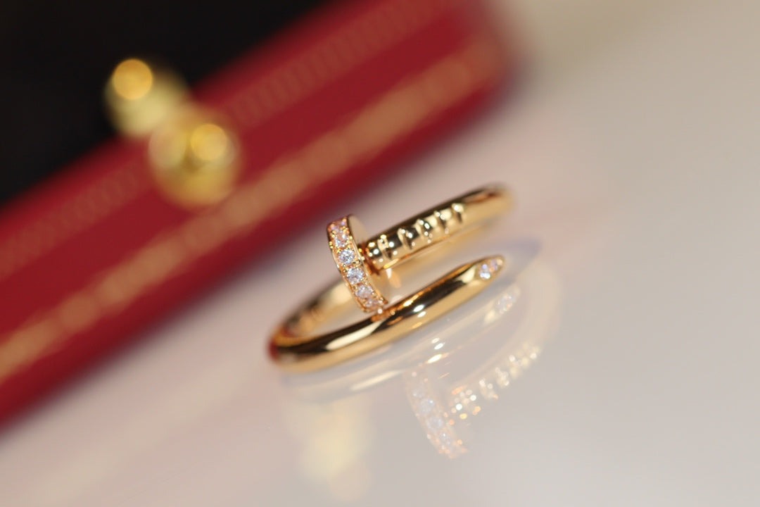 [Royal&Vicky]JUSTE RING 2.65MM GOLD DIAMOND