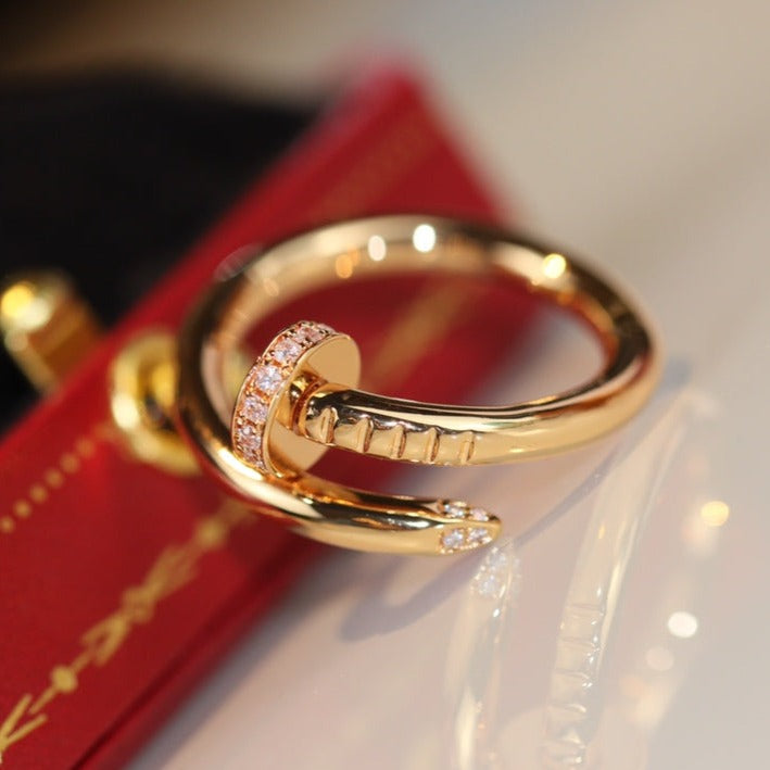 [Royal&Vicky]JUSTE RING 2.65MM GOLD DIAMOND