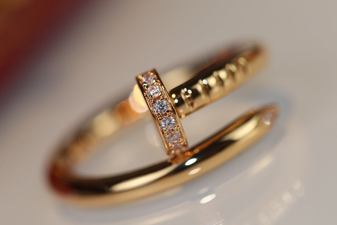 [Royal&Vicky]JUSTE RING 2.65MM GOLD DIAMOND