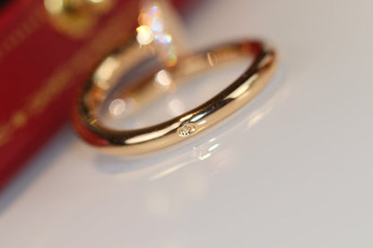[Royal&Vicky]JUSTE RING 2.65MM GOLD DIAMOND