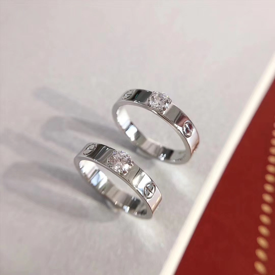 [Royal&Vicky]LOVE RING 3.6MM 1 BIG DIAMOND