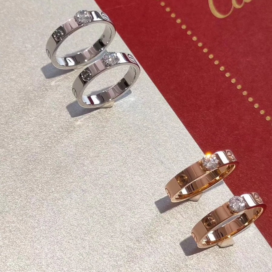 [Royal&Vicky]LOVE RING 3.6MM 1 BIG DIAMOND