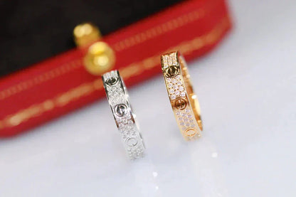 [Royal&Vicky]LOVE RING 3.6MM DIAMOND PAVED