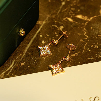 [Royal&Vicky]STAR DIAMONDS EARRINGS GOLD