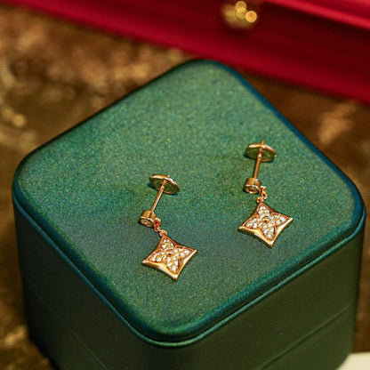 [Royal&Vicky]STAR DIAMONDS EARRINGS GOLD
