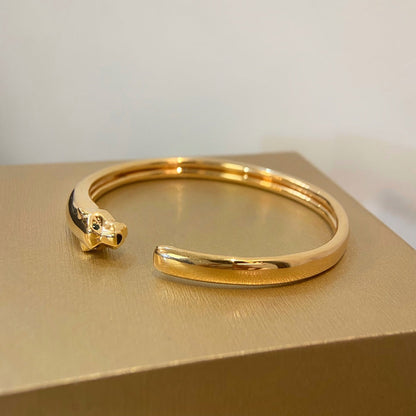 [Royal&Vicky]PANTHERE GOLD OPEN BRACELET