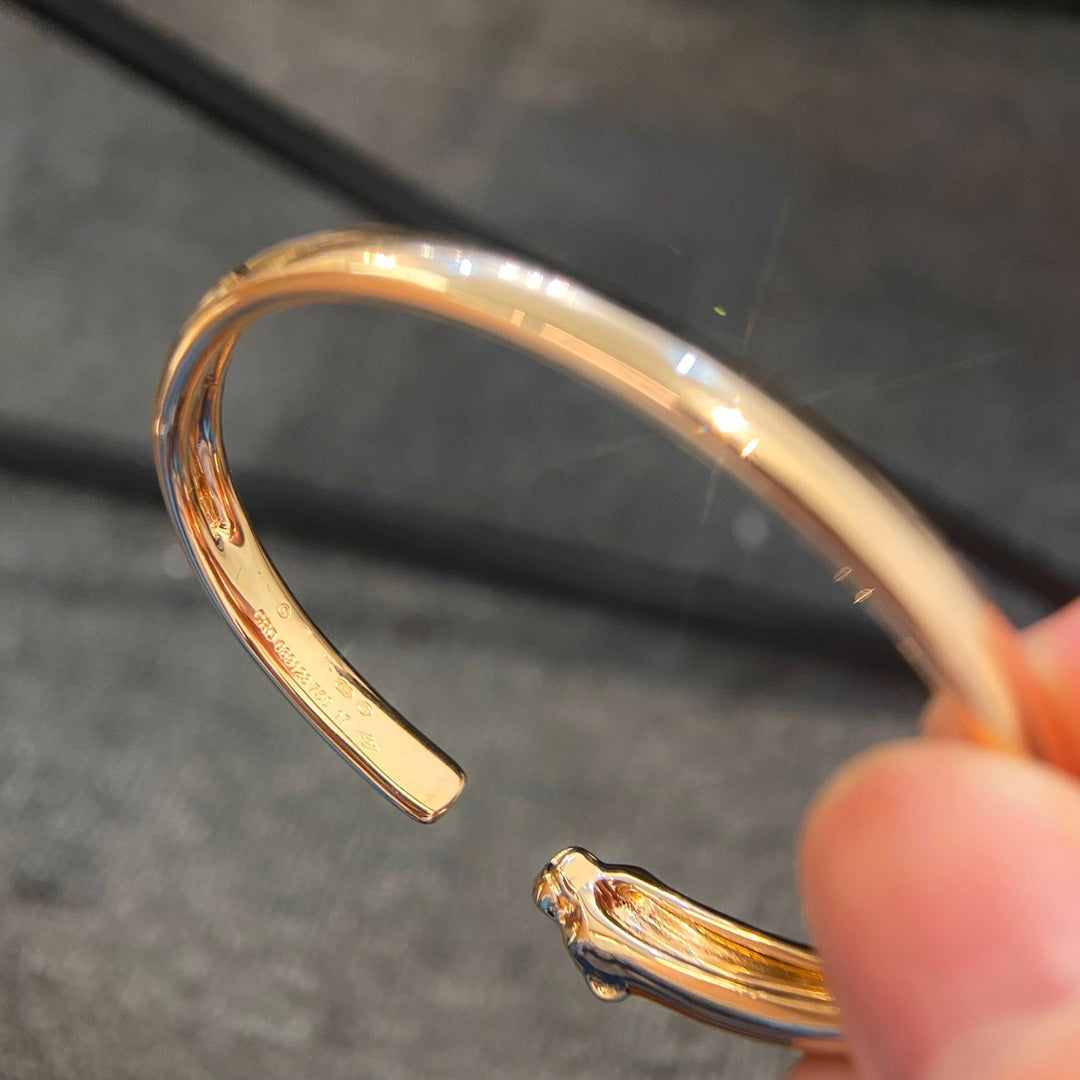 [Royal&Vicky]PANTHERE GOLD OPEN BRACELET