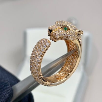 [Royal&Vicky]PANTHERE PINK GOLD DIAMOND RING