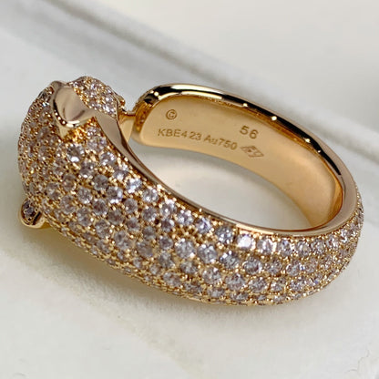 [Royal&Vicky]PANTHERE PINK GOLD DIAMOND RING