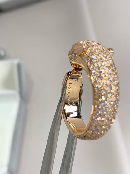 [Royal&Vicky]PANTHERE PINK GOLD DIAMOND RING