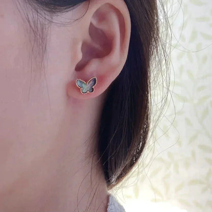 [Royal&Vicky]BUTTERFLY DARK MOP  EARRINGS