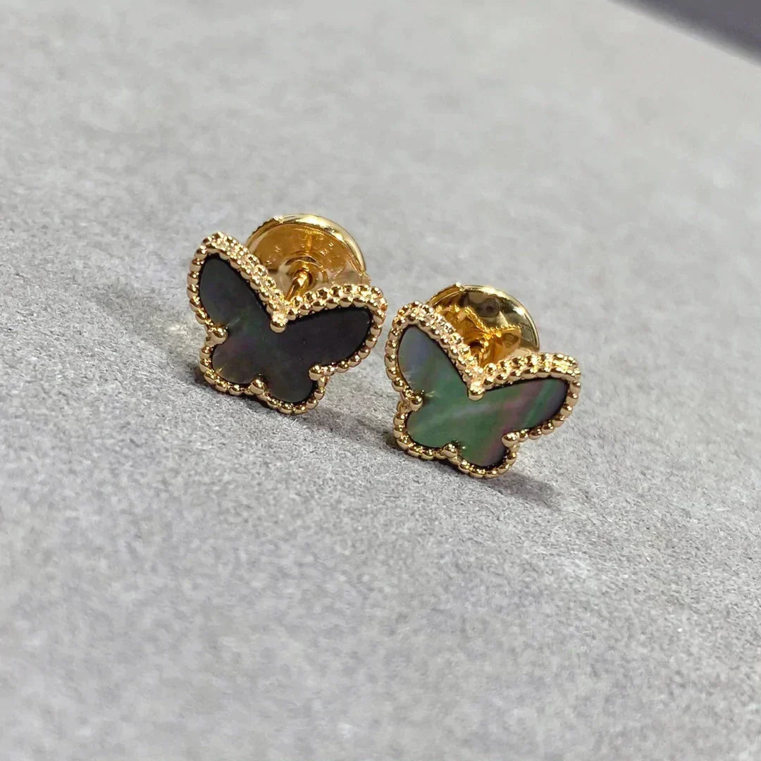 [Royal&Vicky]BUTTERFLY DARK MOP  EARRINGS