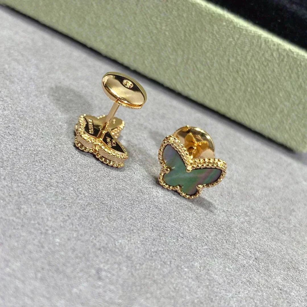 [Royal&Vicky]BUTTERFLY DARK MOP  EARRINGS