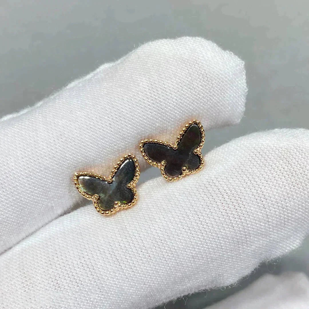 [Royal&Vicky]BUTTERFLY DARK MOP  EARRINGS