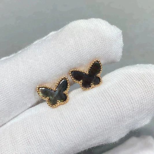 [Royal&Vicky]BUTTERFLY DARK MOP  EARRINGS
