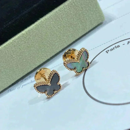 [Royal&Vicky]BUTTERFLY DARK MOP  EARRINGS
