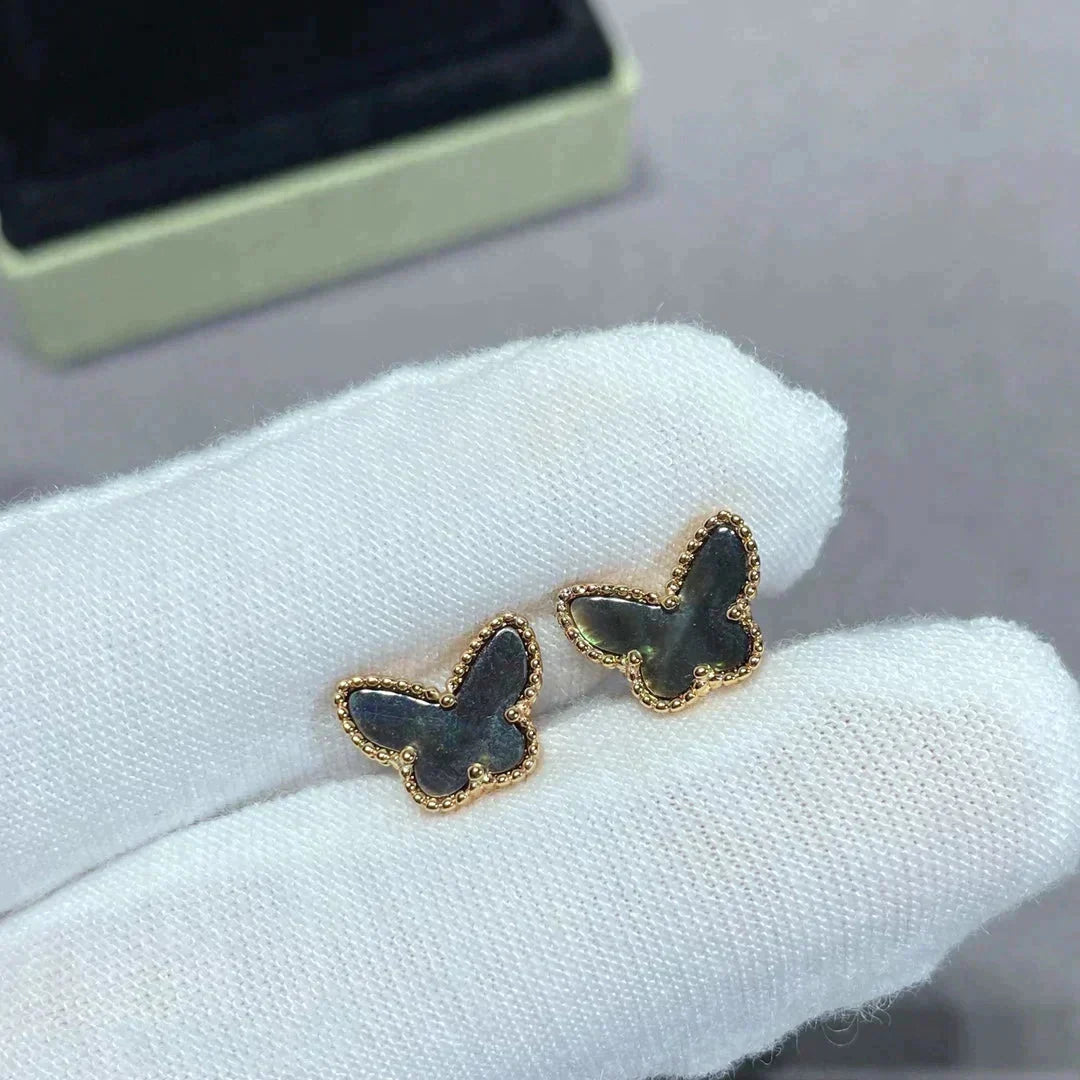 [Royal&Vicky]BUTTERFLY DARK MOP  EARRINGS