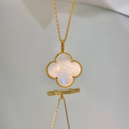 [Royal&Vicky]CLOVER 25MM MOP LARGE PENDANT NECKLACE