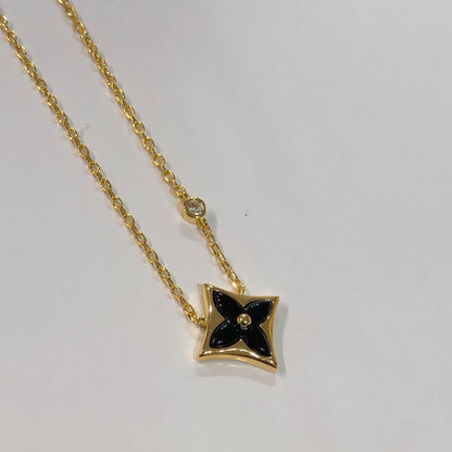 [Royal&Vicky]STAR BLACK MOP NECKLACE