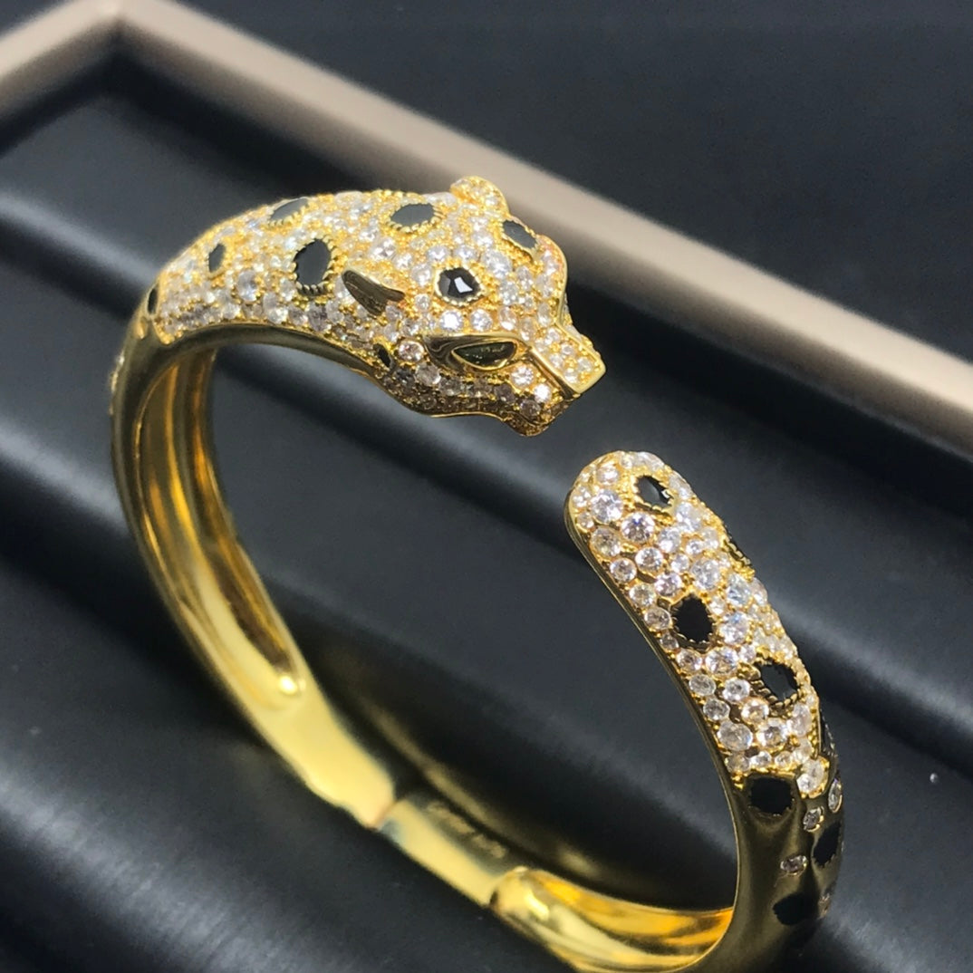 [Royal&Vicky]PANTHERE BIG BRACELET DIAMONDS