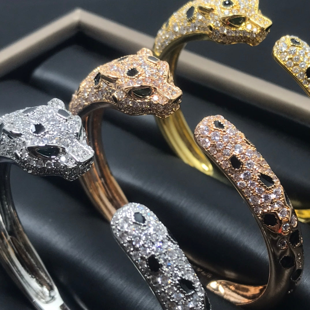 [Royal&Vicky]PANTHERE BIG BRACELET DIAMONDS