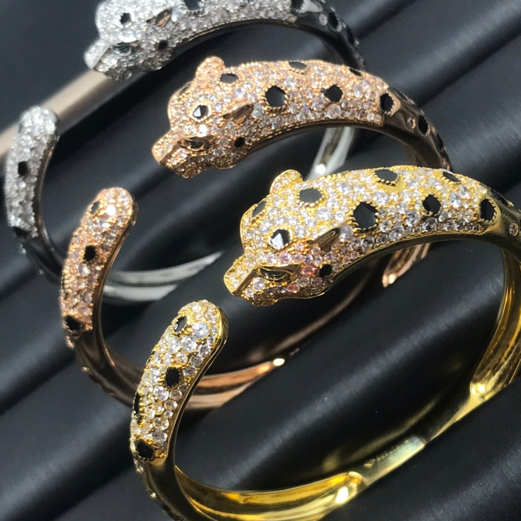 [Royal&Vicky]PANTHERE BIG BRACELET DIAMONDS