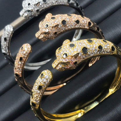 [Royal&Vicky]PANTHERE BIG BRACELET DIAMONDS
