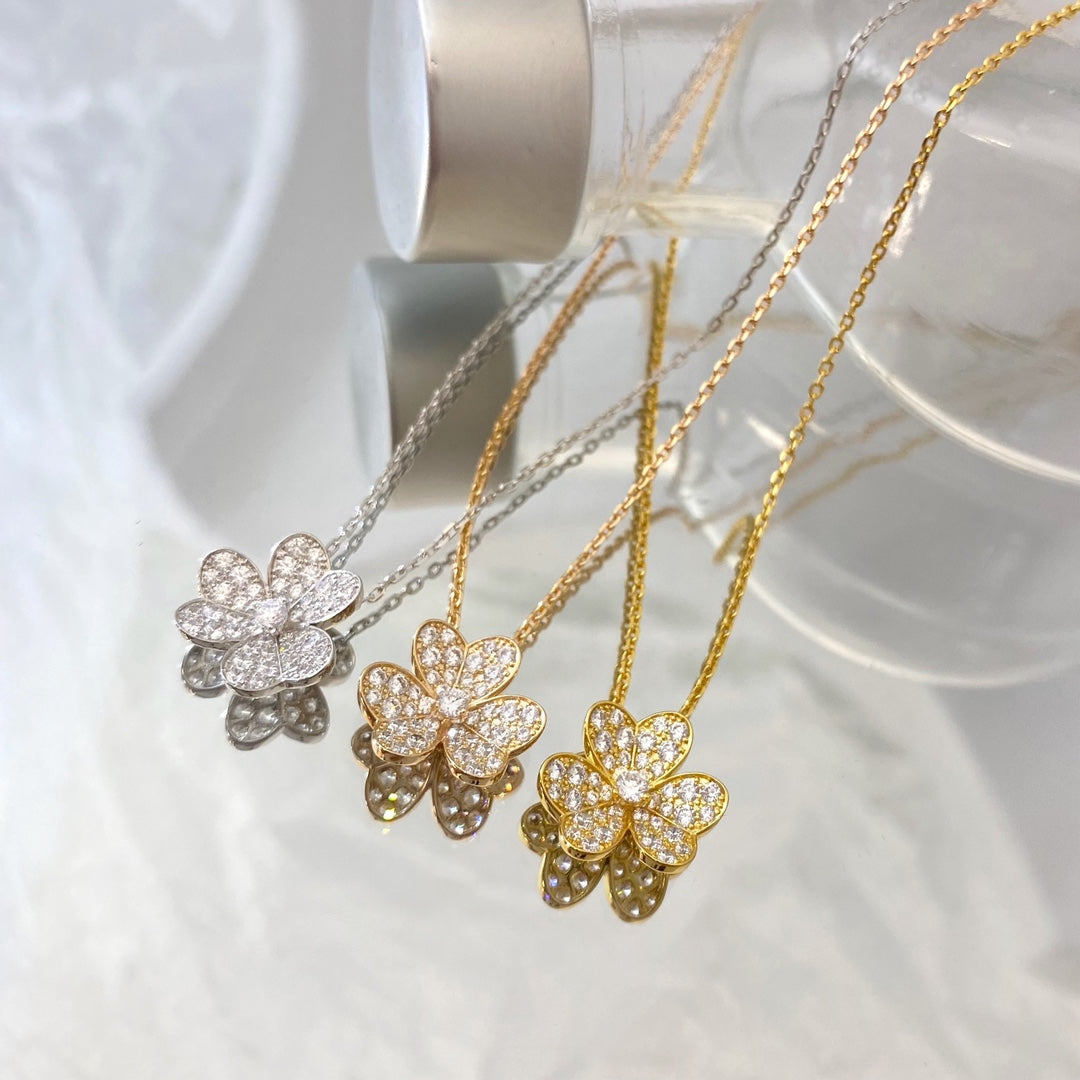 [Royal&Vicky]FLOWER DIAMOND NECKLACE