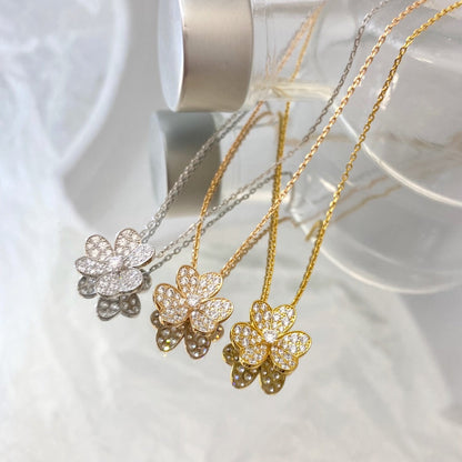 [Royal&Vicky]FLOWER DIAMOND NECKLACE