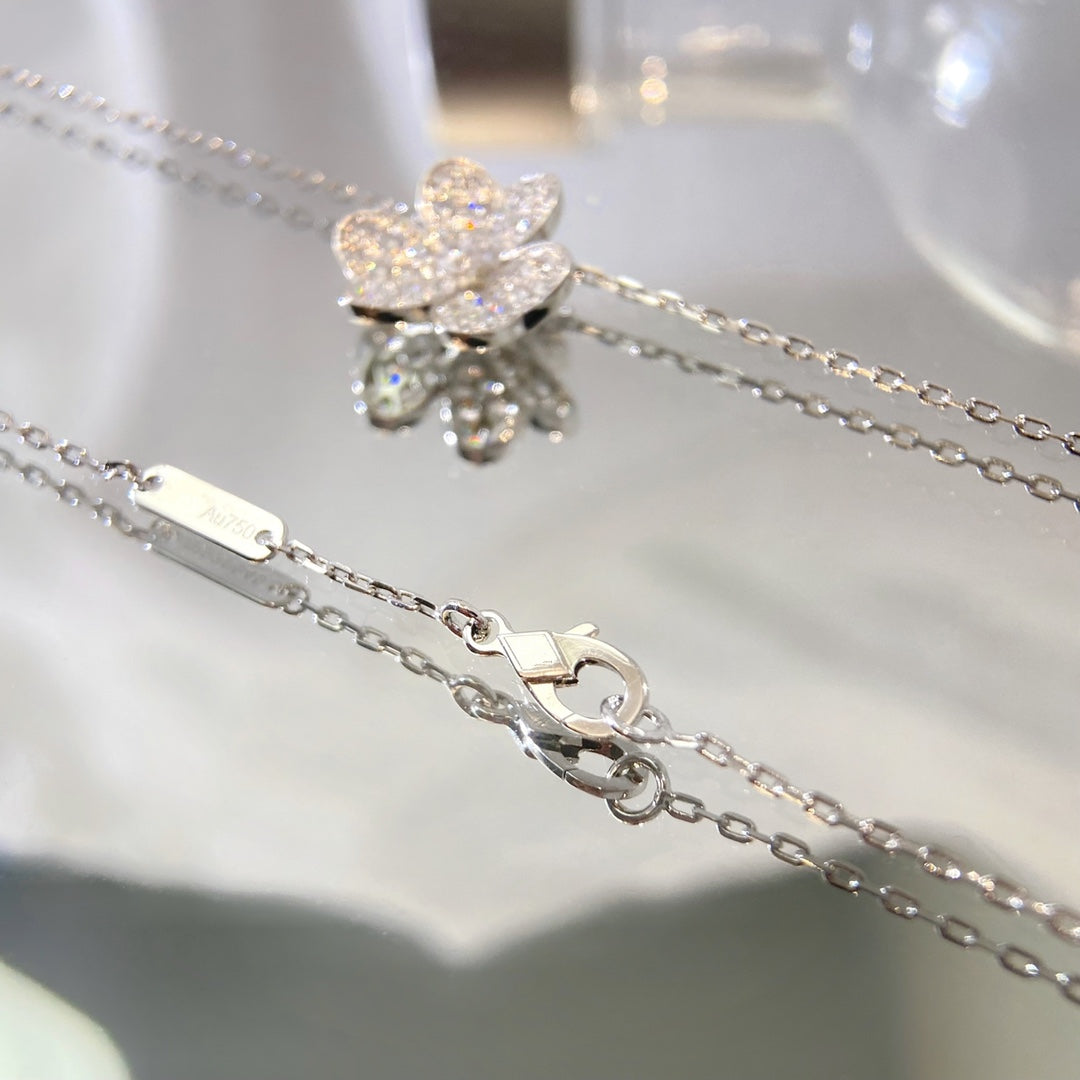 [Royal&Vicky]FLOWER DIAMOND NECKLACE