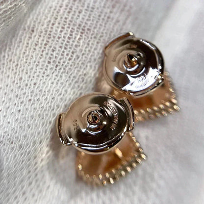 [Royal&Vicky]HEART CARNELIAN STUD EARRINGS