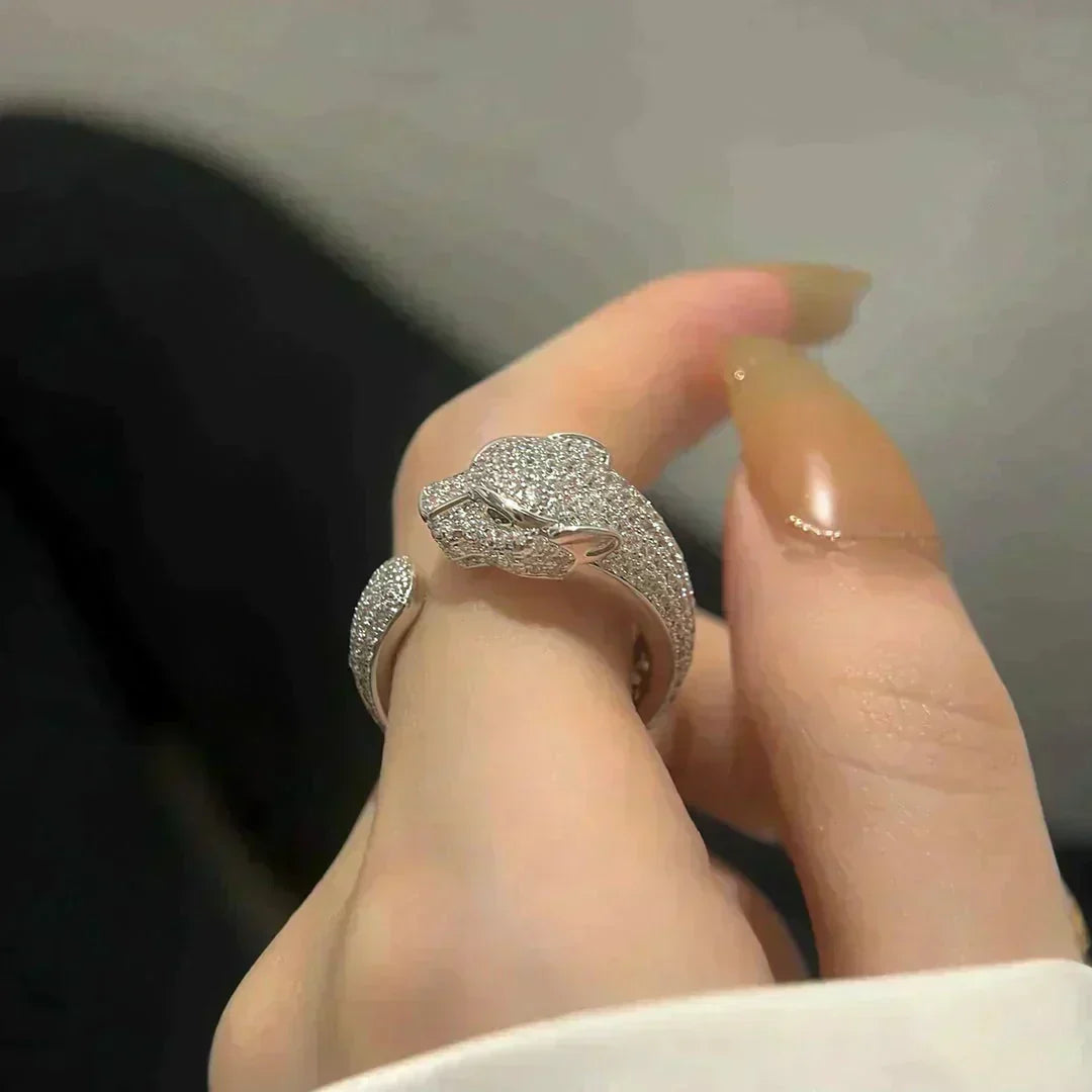 [Royal&Vicky]PANTHERE 5.5MM ALL DIAMOND RING