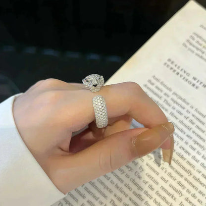 [Royal&Vicky]PANTHERE 5.5MM ALL DIAMOND RING