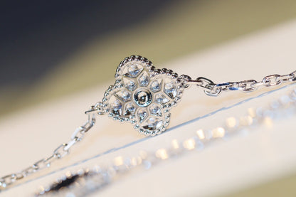 [Royal&Vicky]CLOVER 20 MOTIFS ONYX DIAMOND SILVER