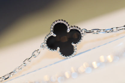 [Royal&Vicky]CLOVER 20 MOTIFS ONYX DIAMOND SILVER