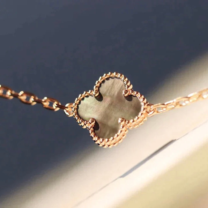 [Royal&Vicky]CLOVER 20 MOTIFS LASER DIAMOND NECKLACE