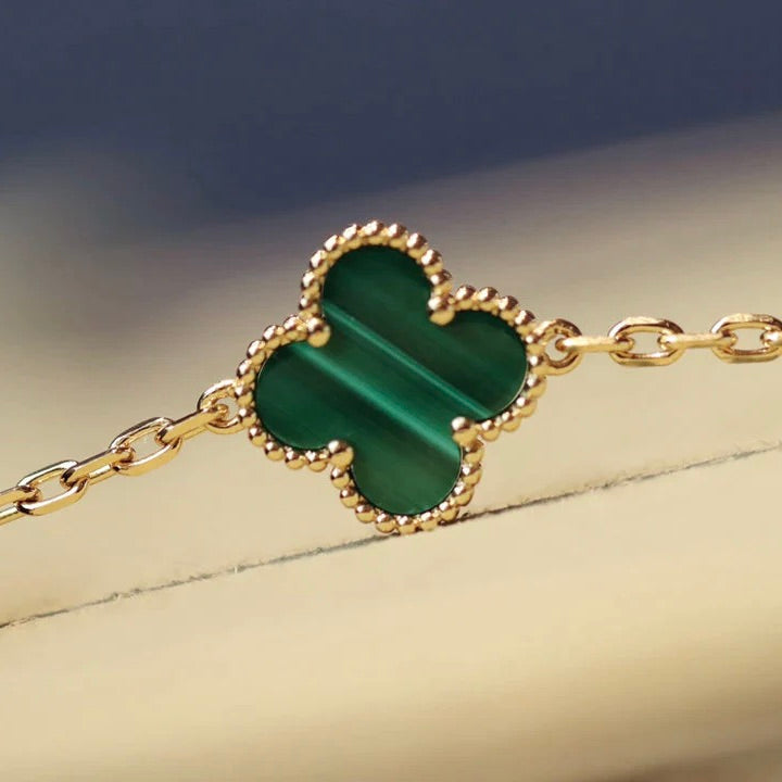 [Royal&Vicky]CLOVER 20 MOTIFS MALACHITE GOLD