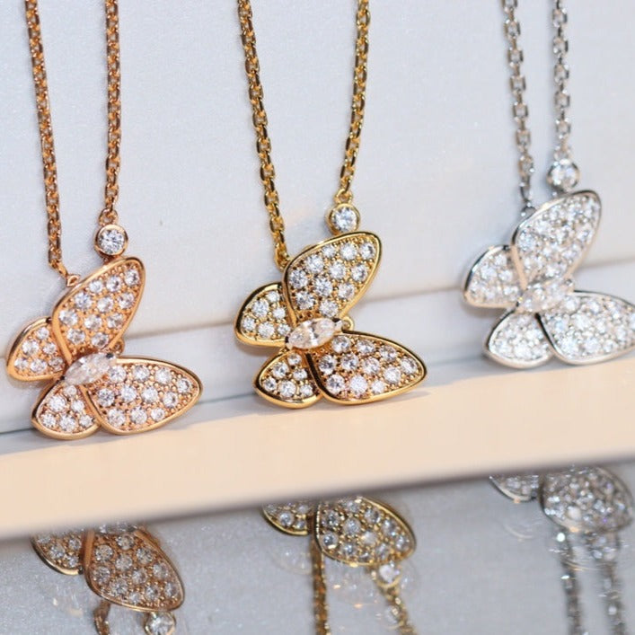 [Royal&Vicky]BUTTERFLY DIAMOND NECKLACE