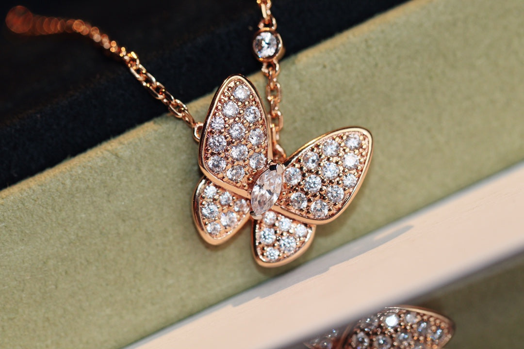 [Royal&Vicky]BUTTERFLY DIAMOND NECKLACE