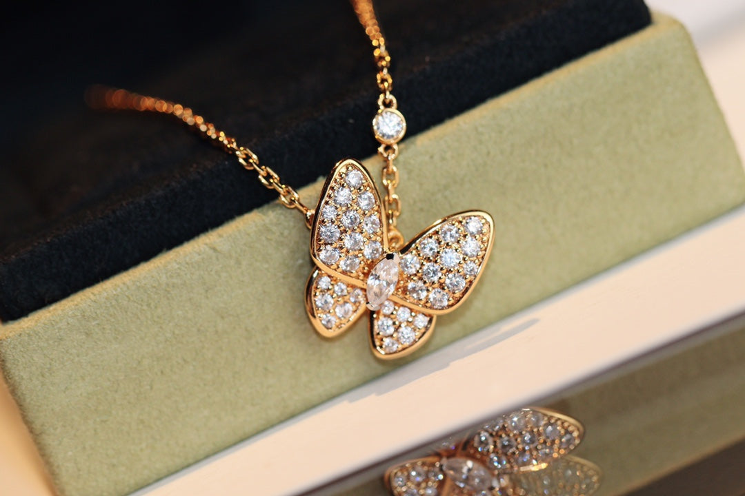 [Royal&Vicky]BUTTERFLY DIAMOND NECKLACE