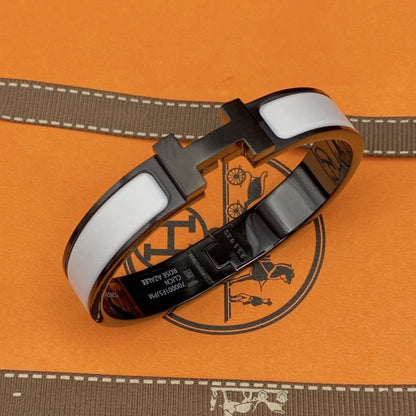 [Royal&Vicky]H BRACELET 12MM BLACK WHITE CERAMIC