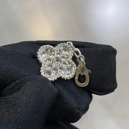 [Royal&Vicky]LUCKY CLOVER 5-MOTIF BRACELET - FULL-DIAMOND