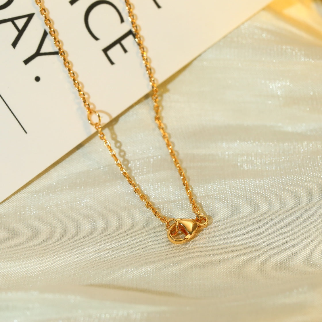 [Royal&Vicky]VOLT SILVER DIAMOND PEDANT NECKLACE