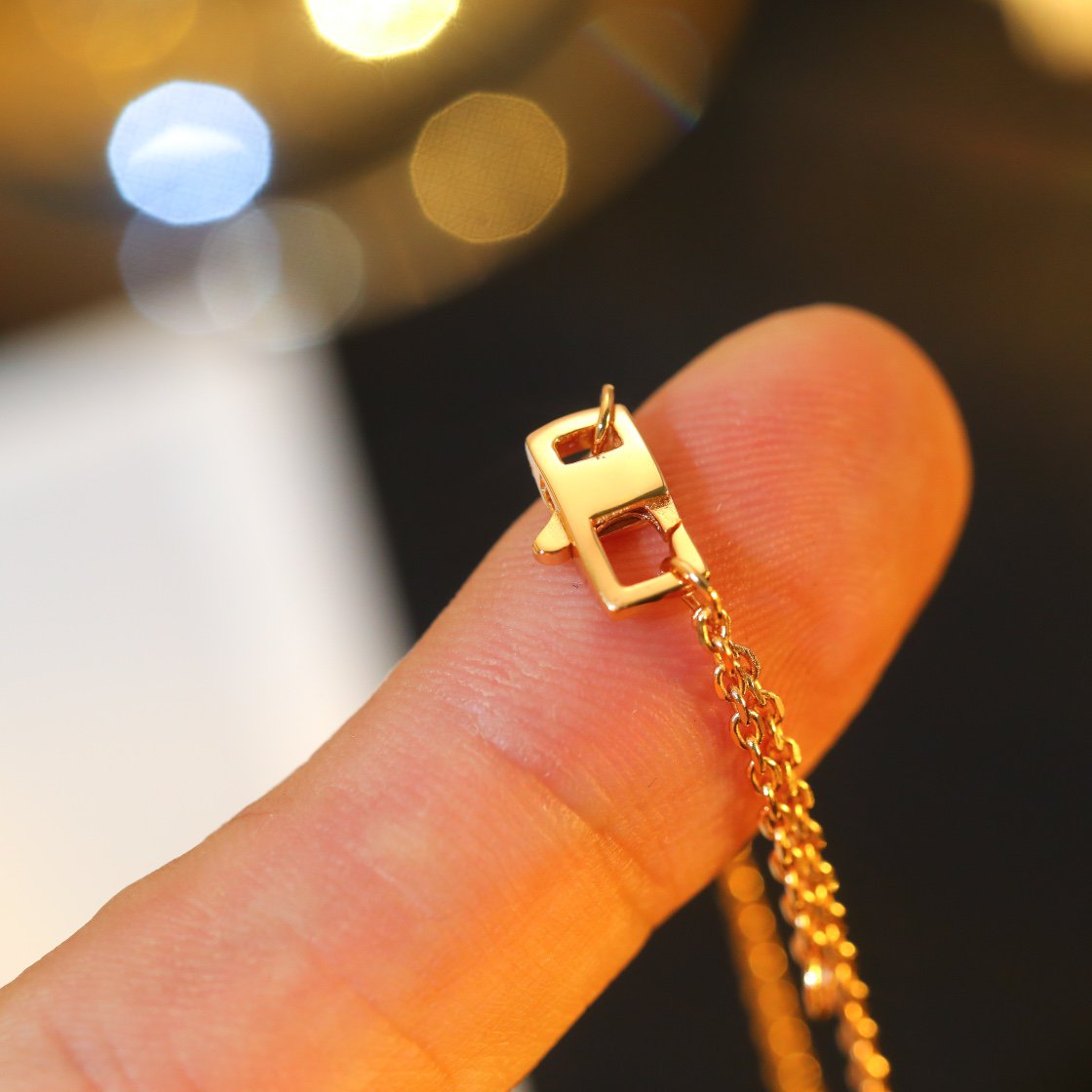 [Royal&Vicky]STAR AND SUN DIAMOND PINK GOLD NECKLACE