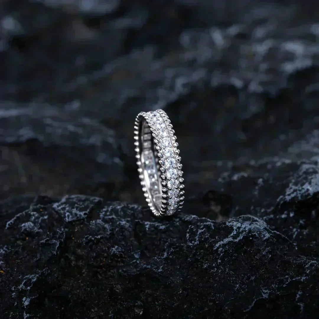 [Royal&Vicky]PERLEE DIAMOND SILVER RING