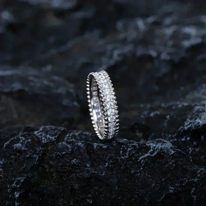 [Royal&Vicky]PERLEE DIAMOND SILVER RING