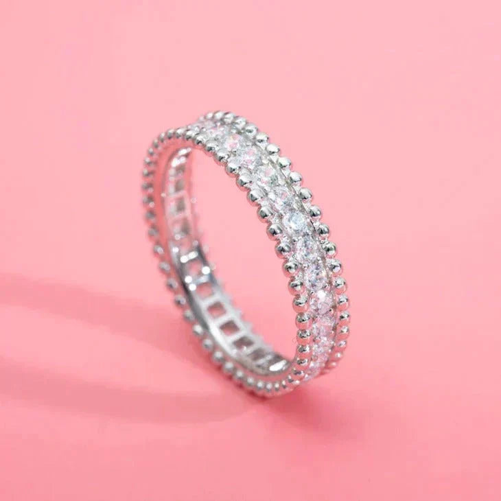 [Royal&Vicky]PERLEE DIAMOND SILVER RING