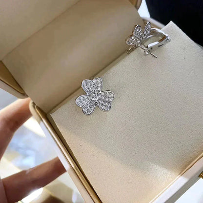 [Royal&Vicky]CLOVER COMOS DIAMOND EARRINGS SILVER