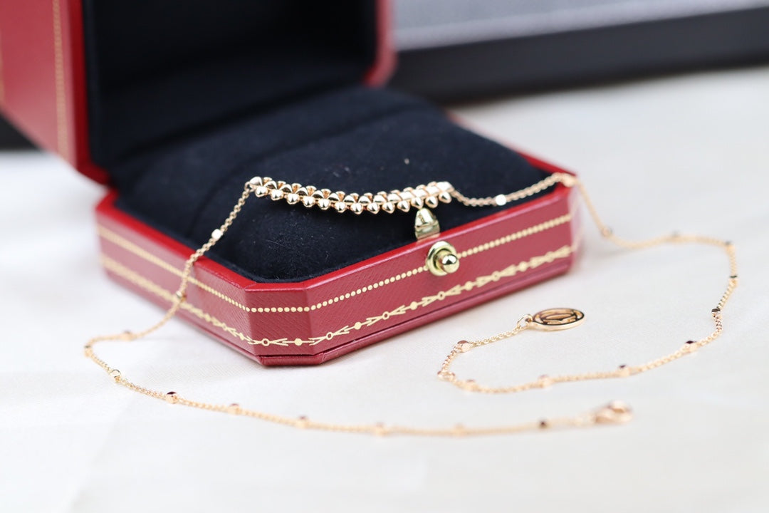 [Royal&Vicky]CLASH PINK GOLD NECKLACE